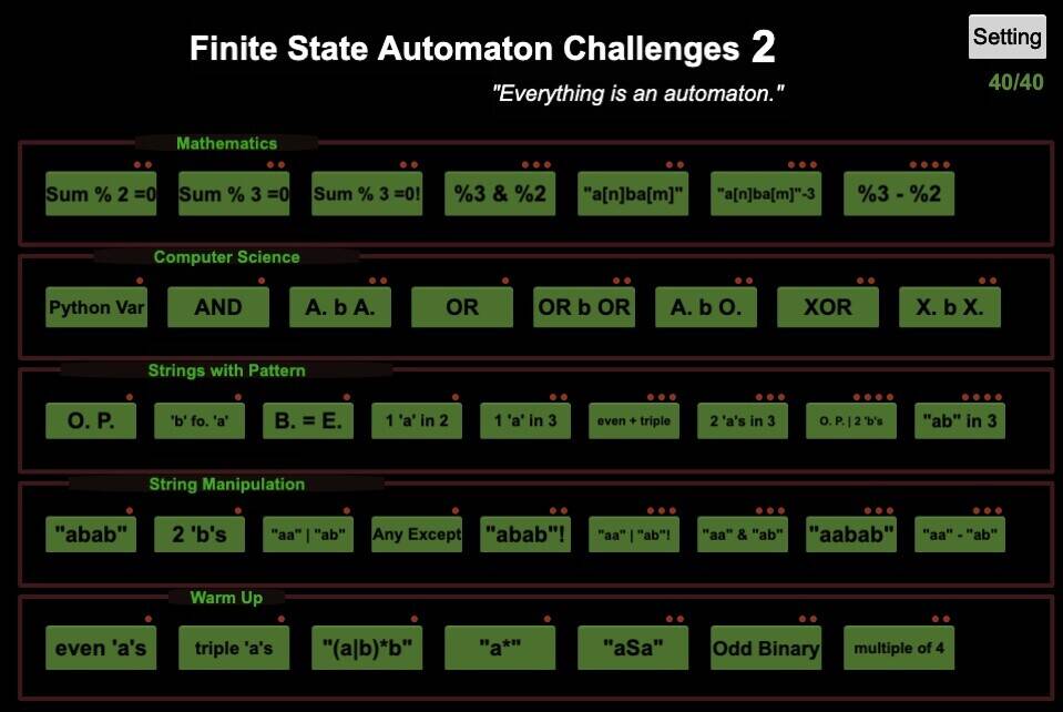 Скриншот 6 к игре Finite State Automaton Challenges 2