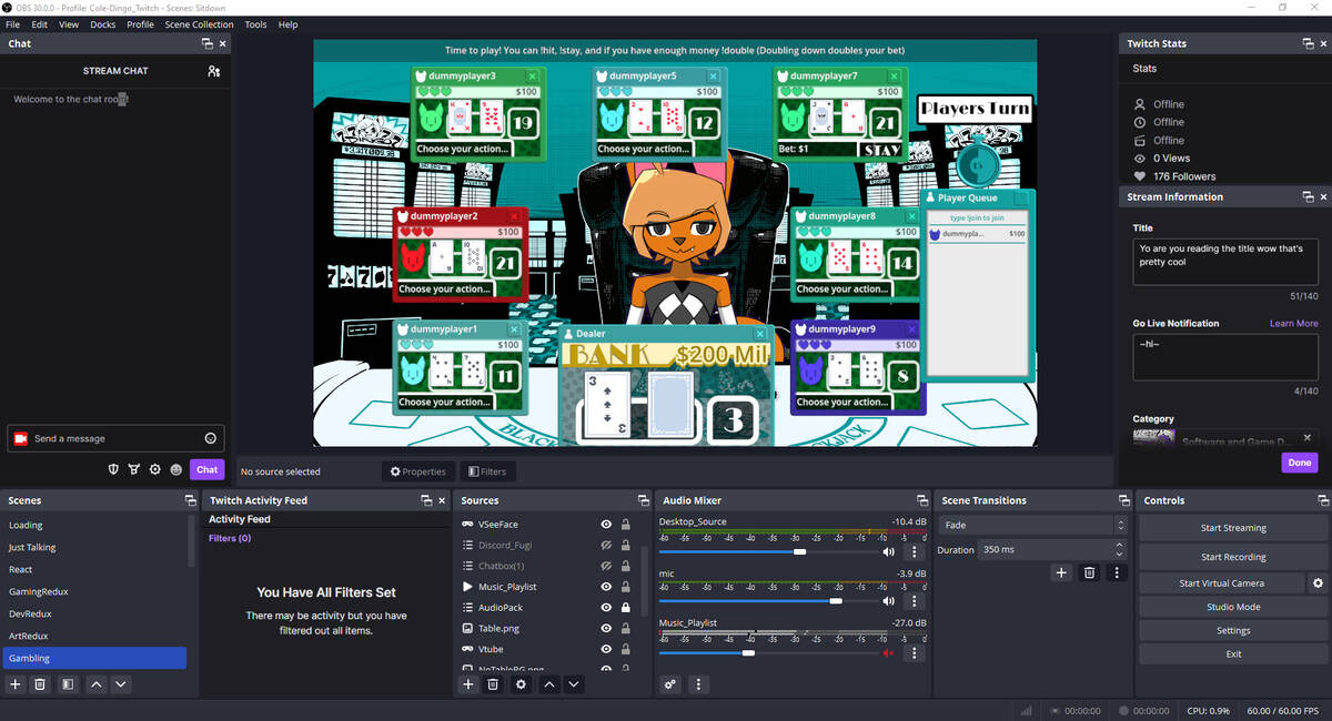Скриншот 5 к игре Cole Dingo's Vtuber Blackjack