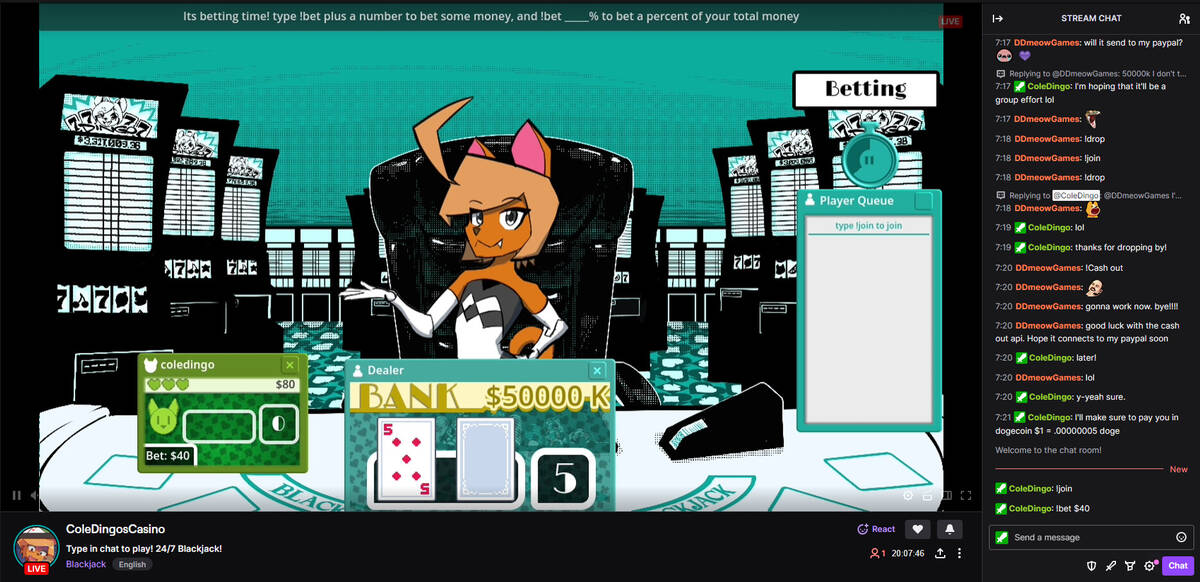 Скриншот 6 к игре Cole Dingo's Vtuber Blackjack