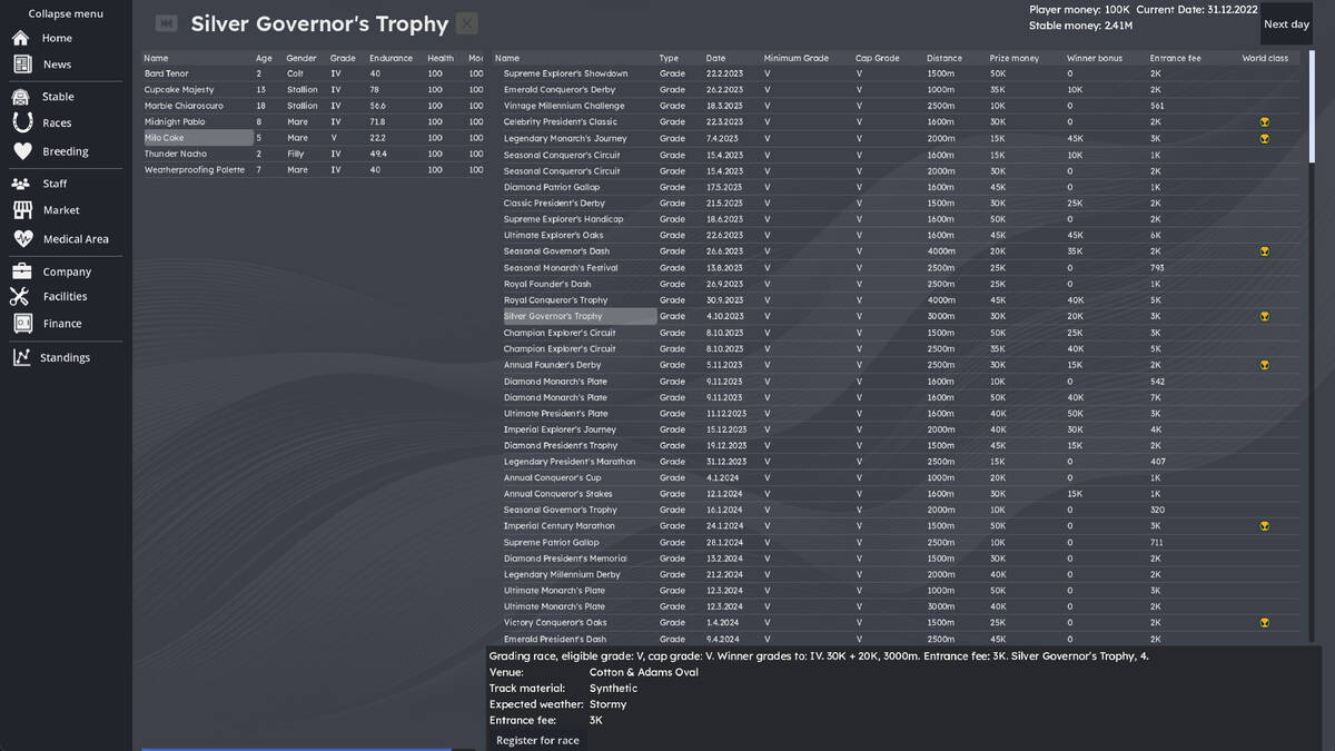 Скриншот 6 к игре Horse Racing Manager