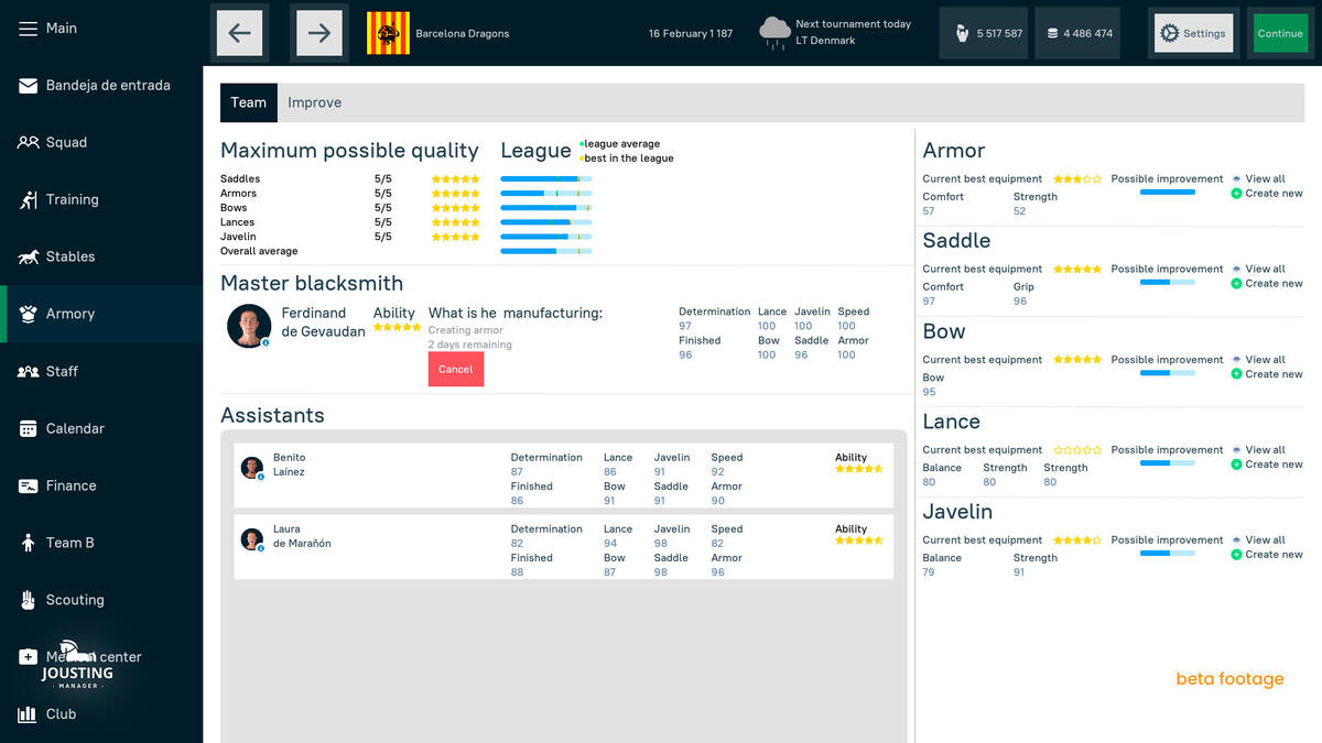 Скриншот 7 к игре Jousting Manager