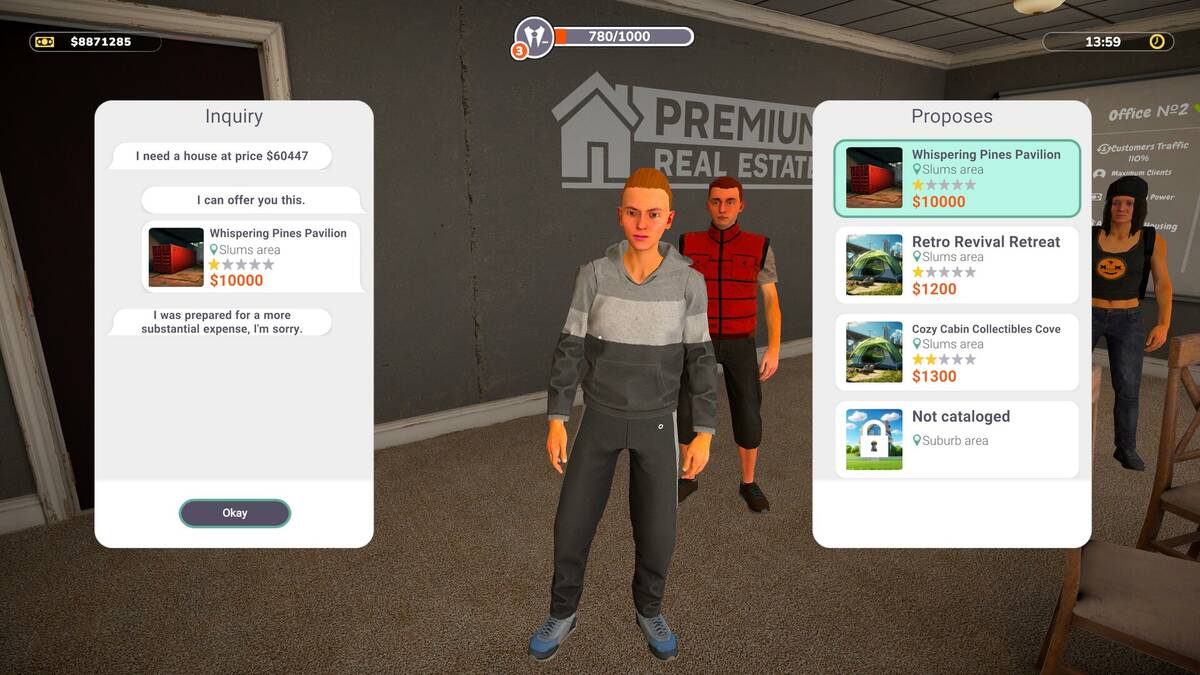 Скриншот 7 к игре REAL ESTATE Simulator - FROM BUM TO MILLIONAIRE