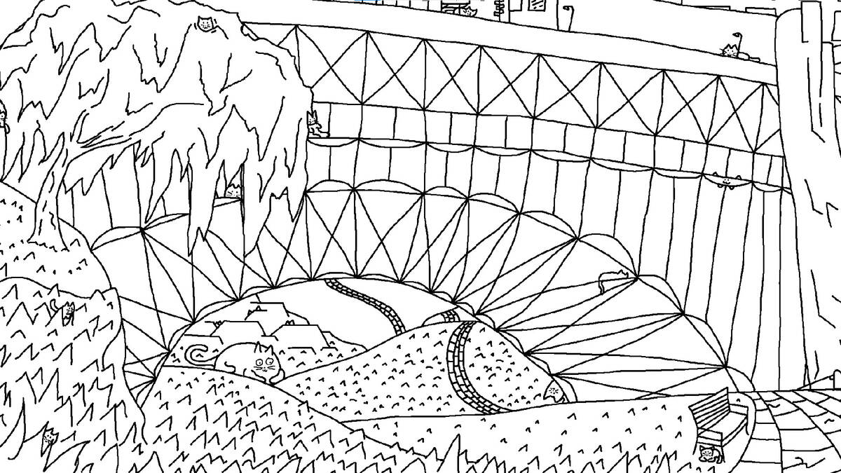 Скриншот 5 к игре Looking For Cats In a Badly Drawn City