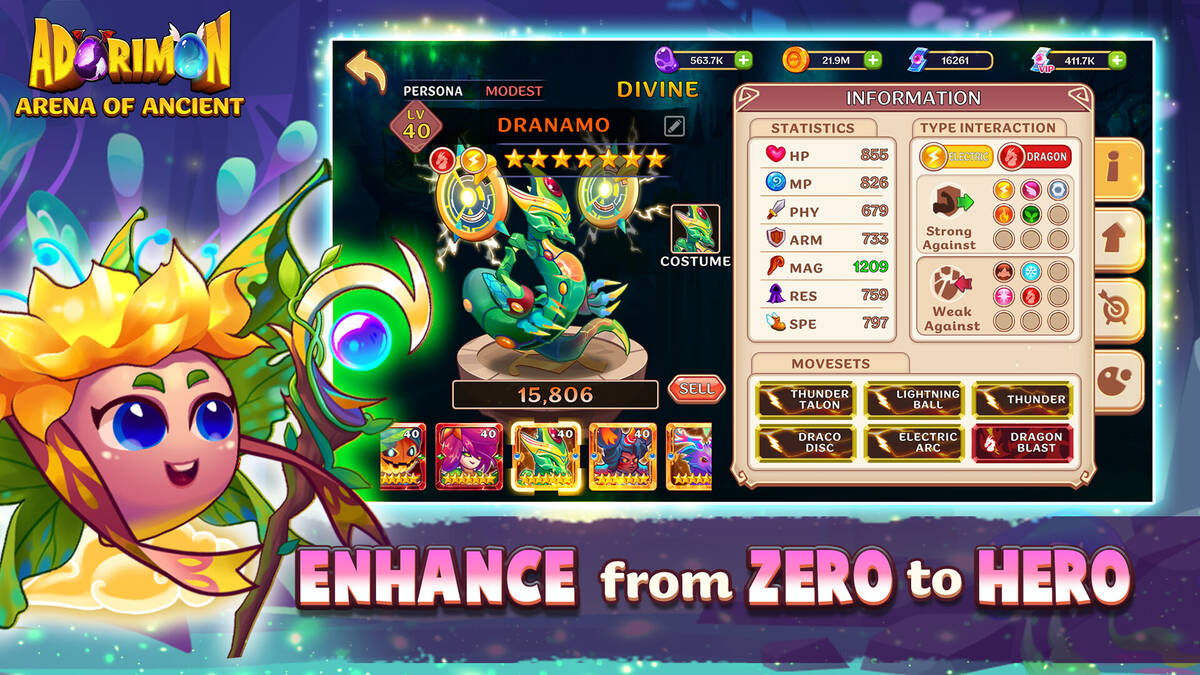 Скриншот 6 к игре Adorimon : Arena of Ancients