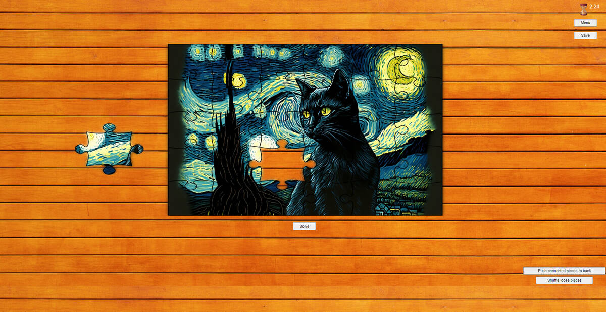 Скриншот 6 к игре Van Gogh's Masterpiece Jigsaw Puzzles