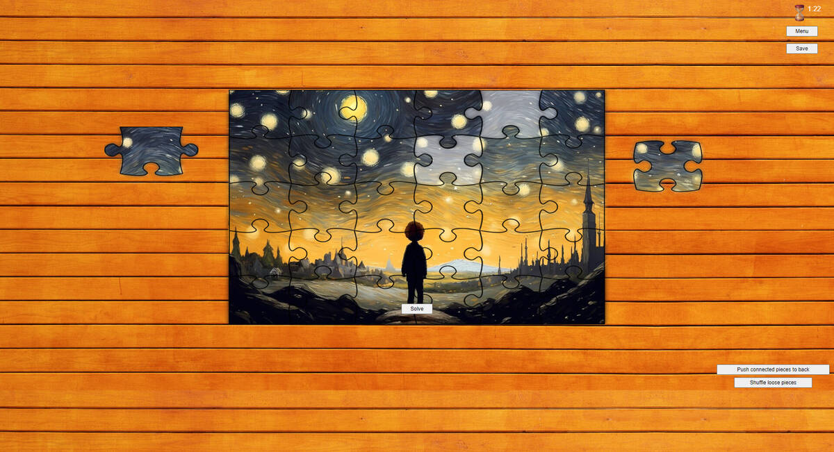 Скриншот 8 к игре Van Gogh's Masterpiece Jigsaw Puzzles