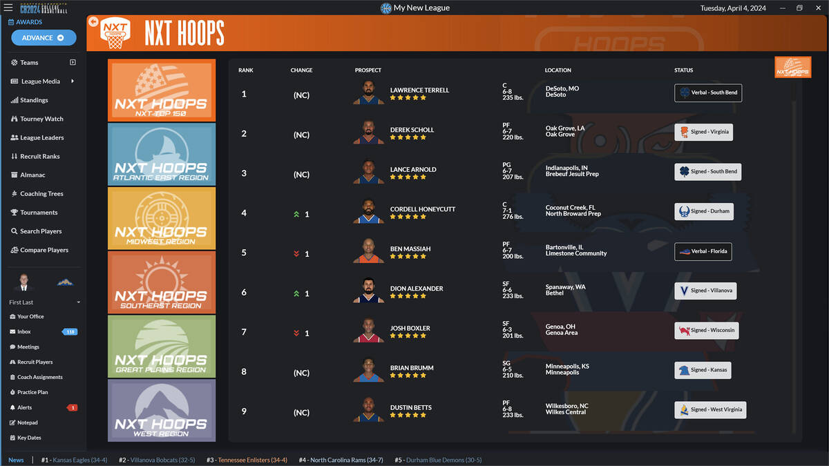 Скриншот 8 к игре Draft Day Sports: College Basketball 2024