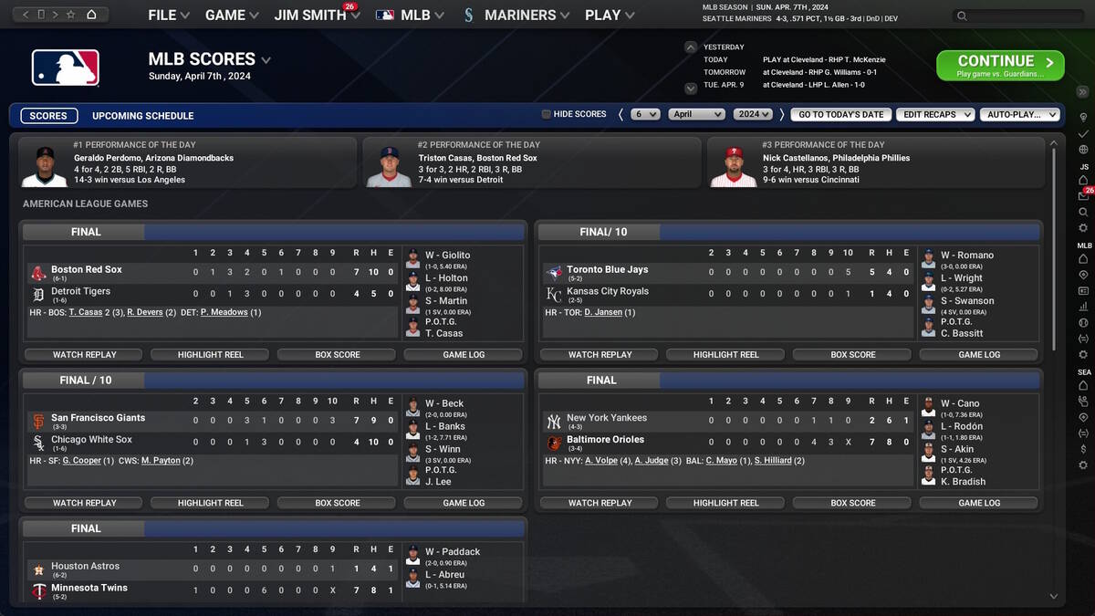 Скриншот 7 к игре Out of the Park Baseball 25