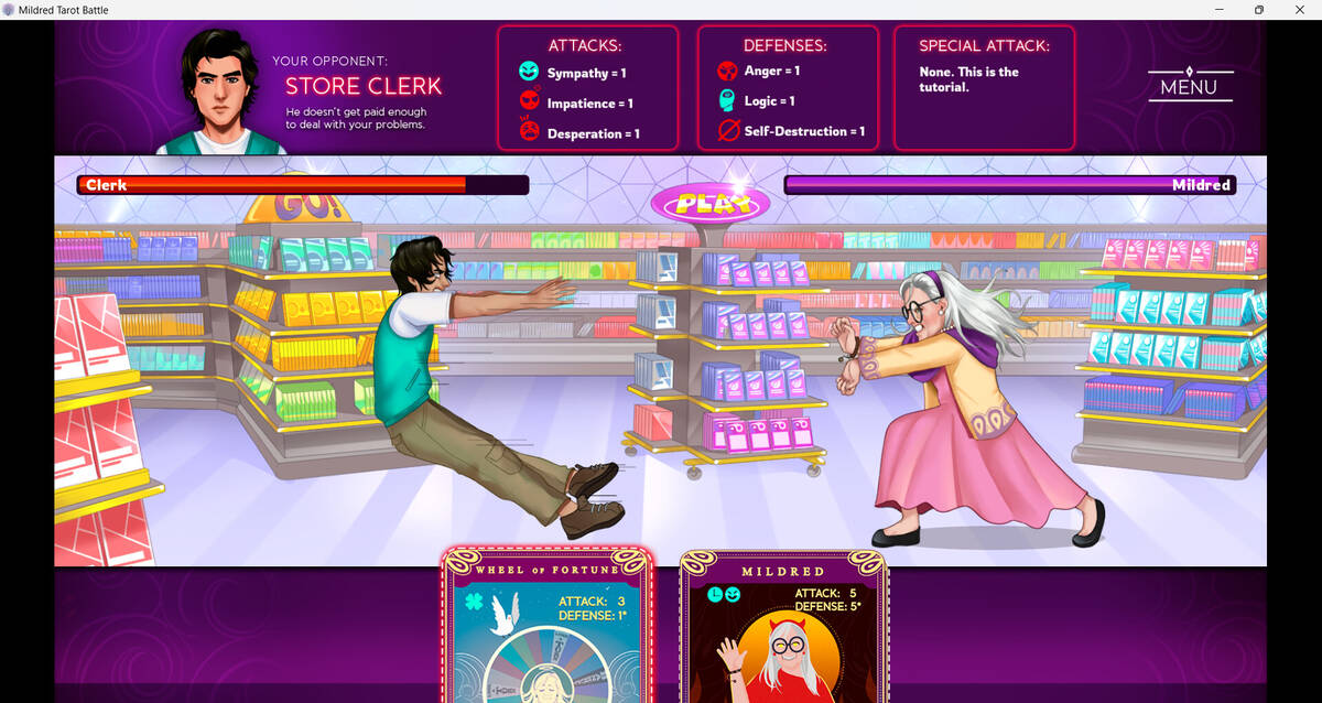 Скриншот 5 к игре Mildred's Tarot Battle