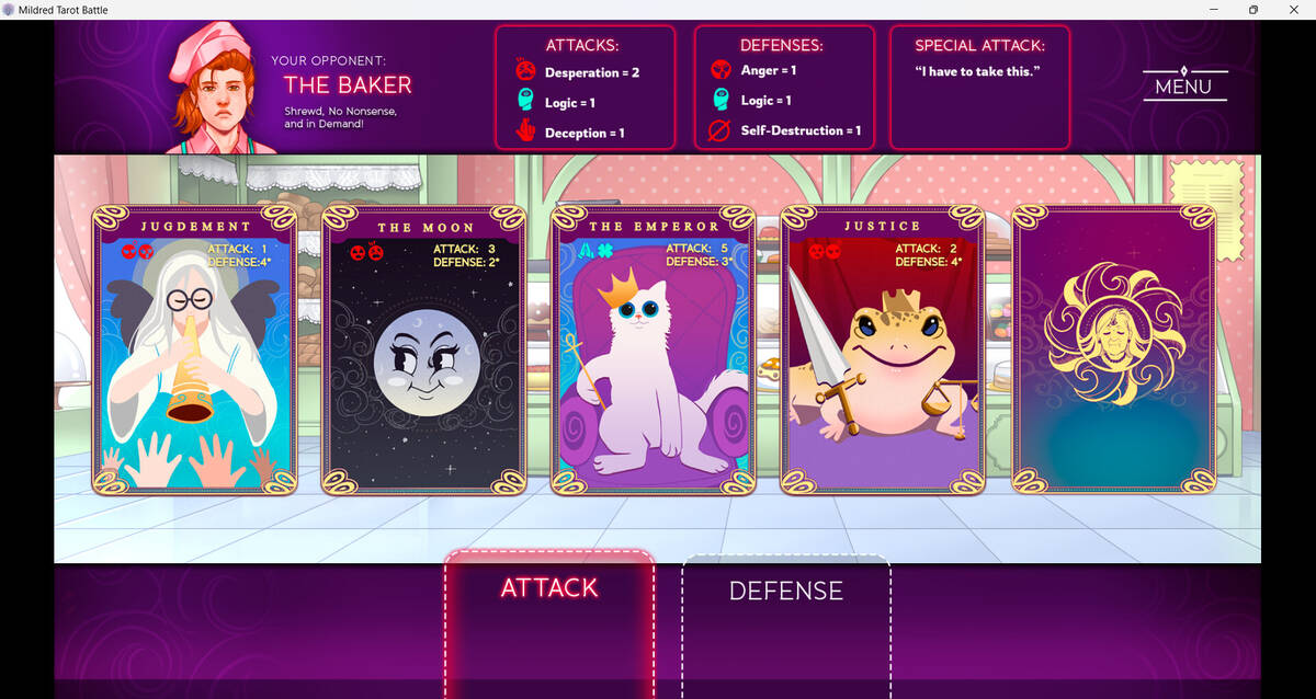 Скриншот 8 к игре Mildred's Tarot Battle