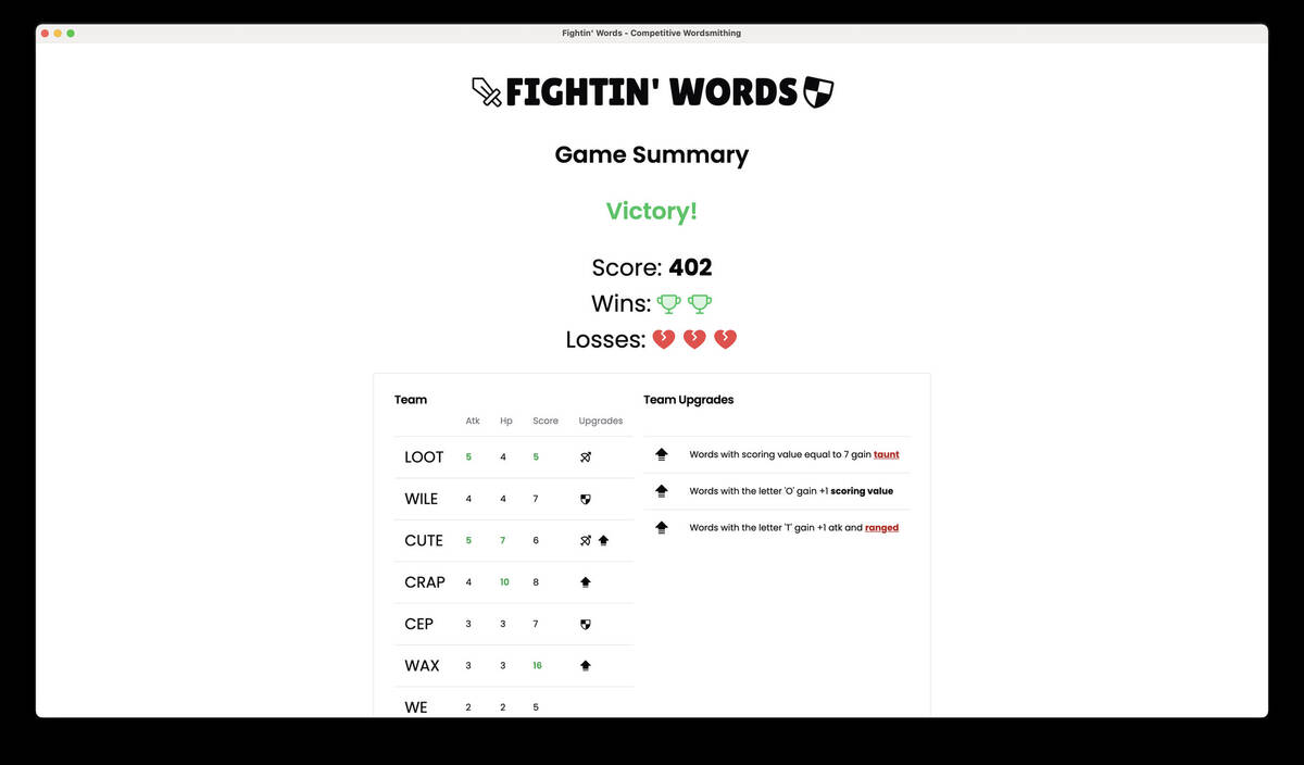 Скриншот 5 к игре Fightin' Words