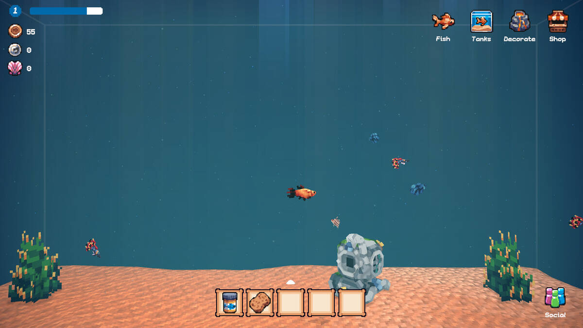 Скриншот 5 к игре Tiny Aquarium: Social Fishkeeping