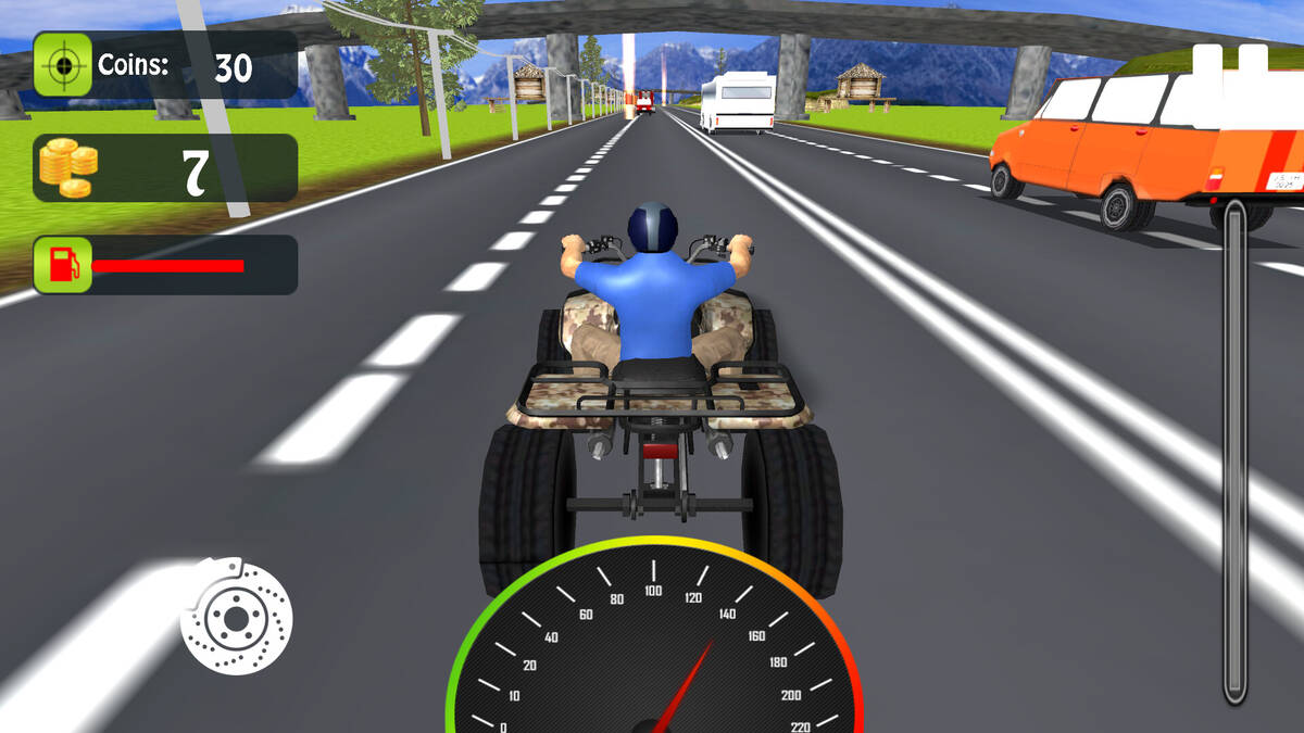 Скриншот 6 к игре Quad Bike Crazy Driver
