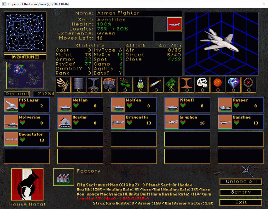 Скриншот 6 к игре Emperor of the Fading Suns Enhanced
