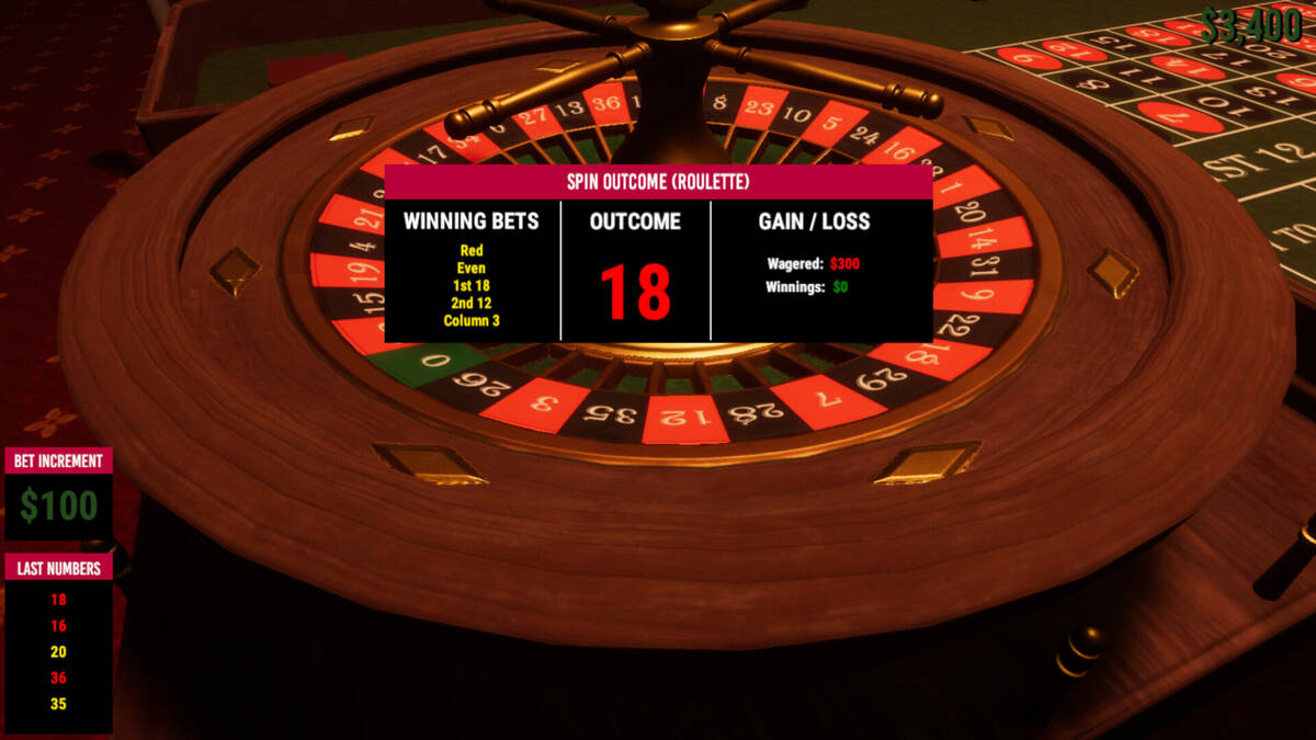 Roulette simulator