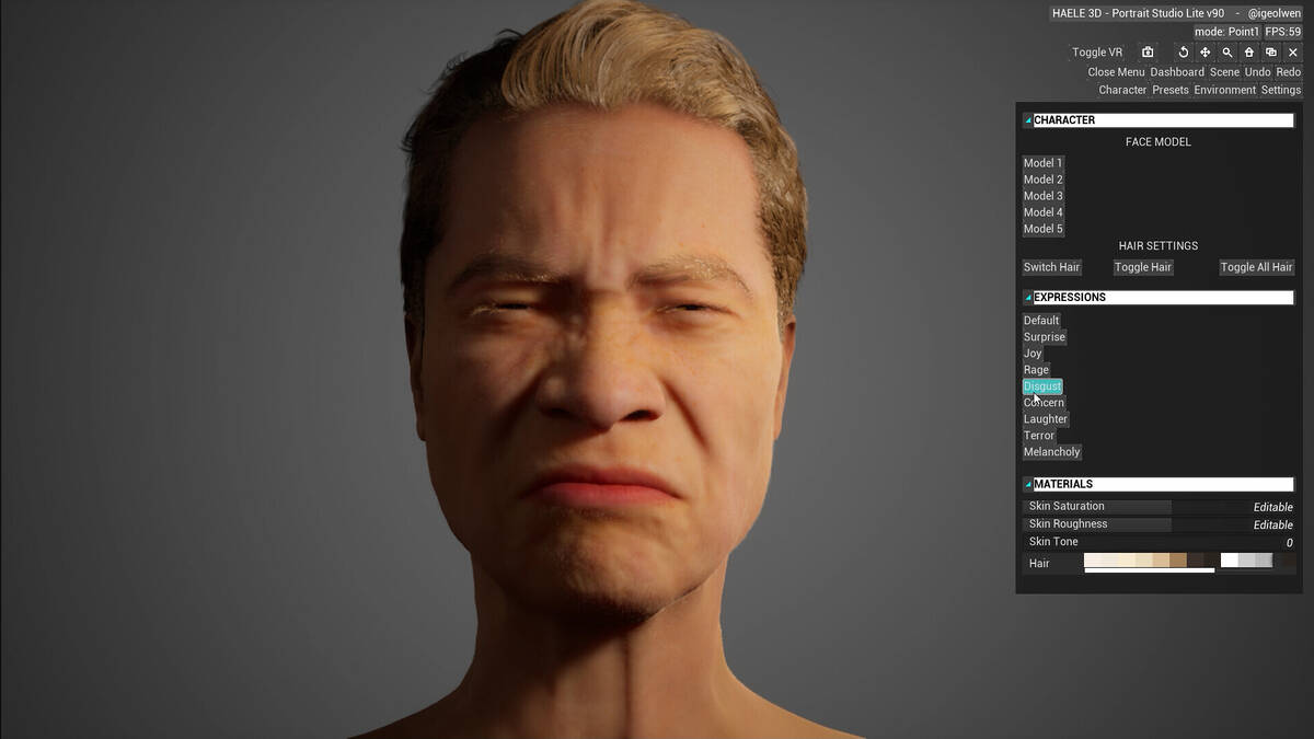 Скриншот 5 к игре HAELE 3D - Portrait Studio Lite - Drawing References