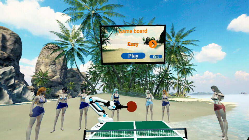 Скриншот 5 к игре Beach Ping Pong Babes VR
