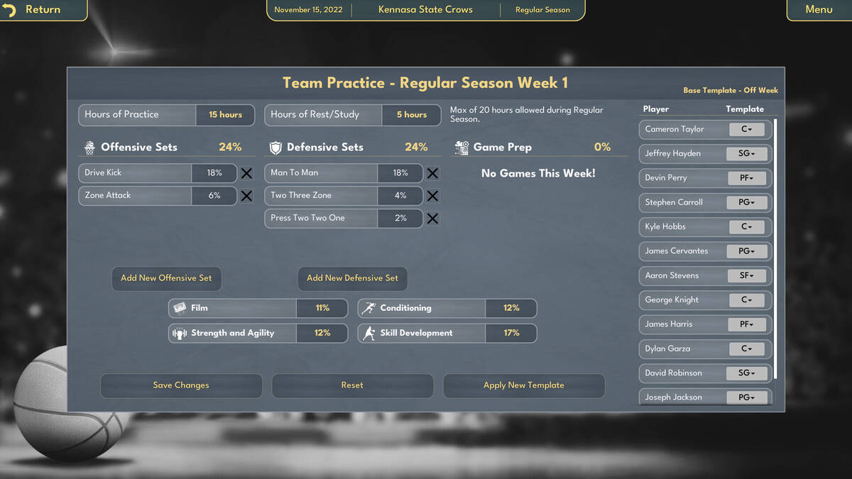 Скриншот 8 к игре College Basketball Manager