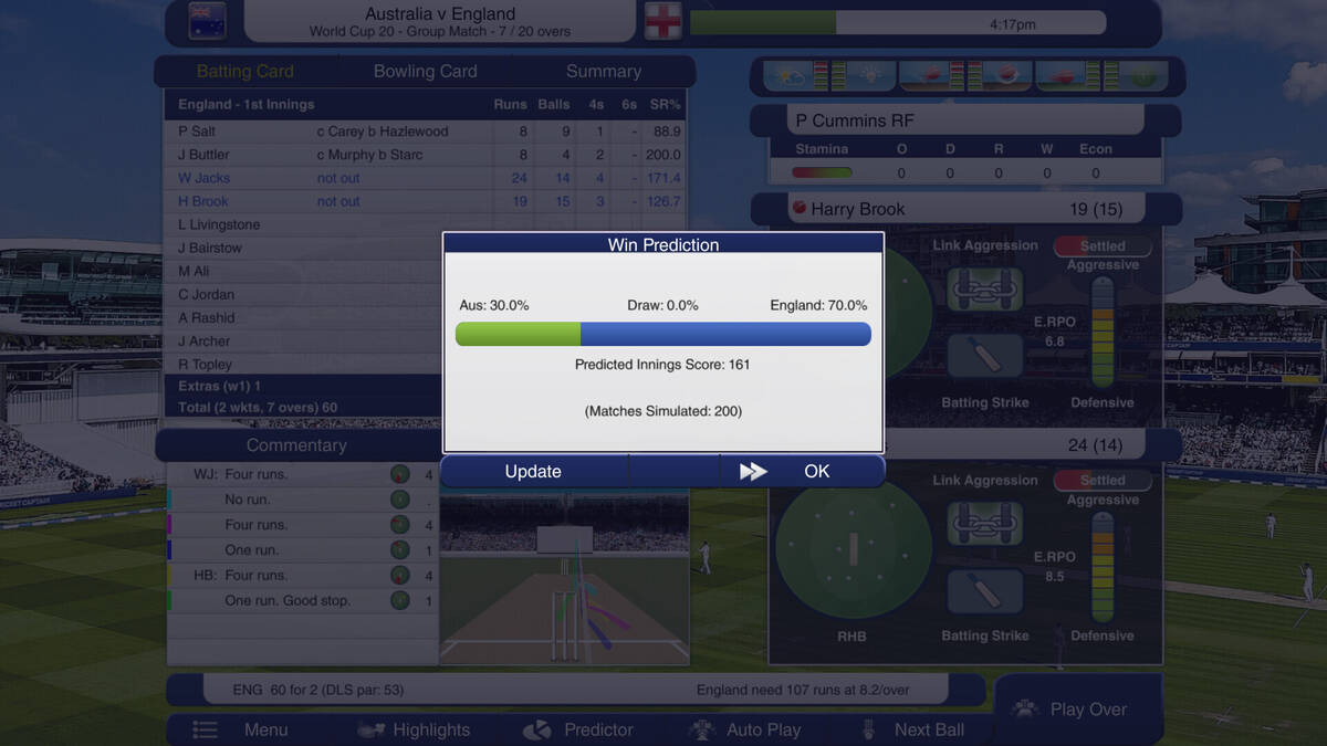 Скриншот 8 к игре Cricket Captain 2024