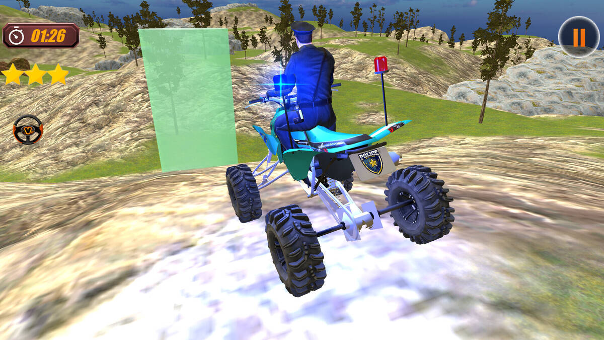 Скриншот 6 к игре Police Atv Offroad