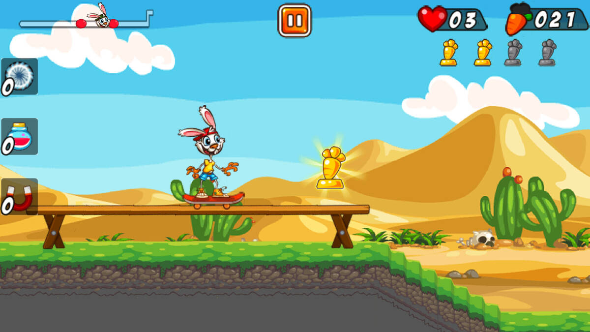 Скриншот 7 к игре Rabbit on Skateboard