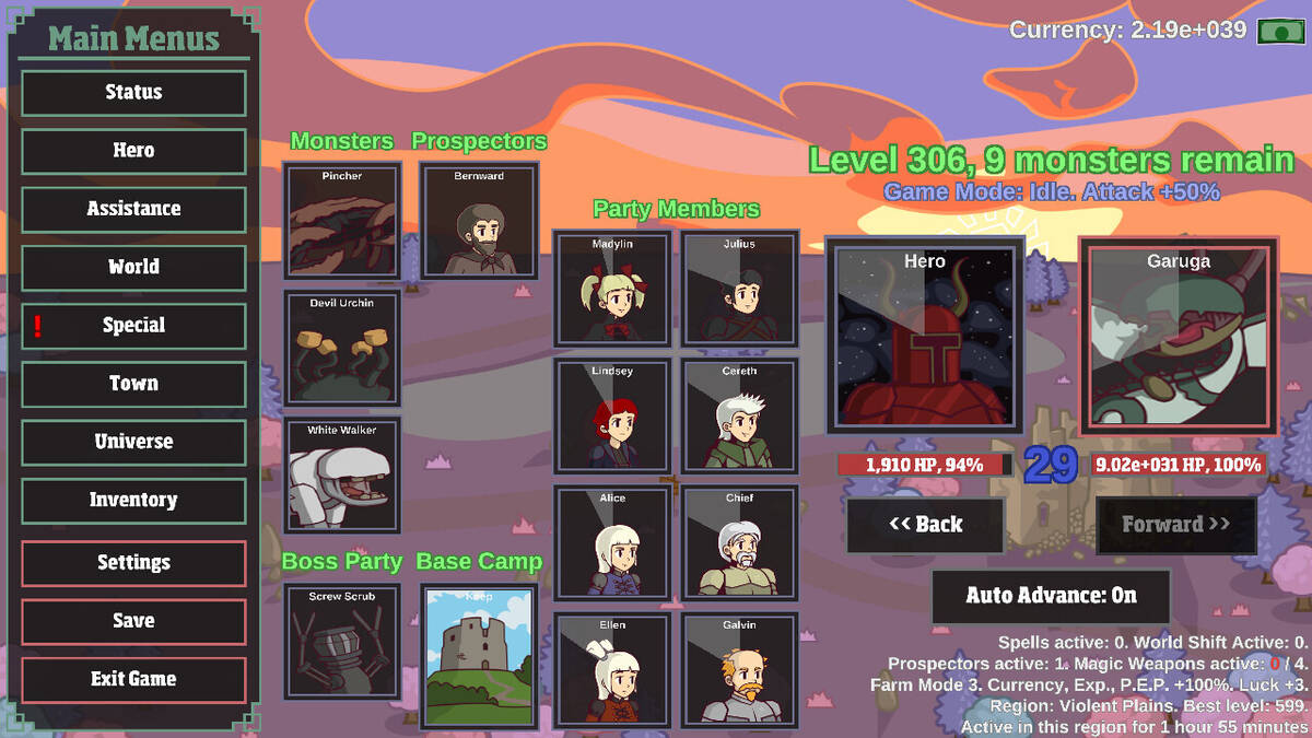 Скриншот 5 к игре Monster Hunting: Incremental Grind Forever