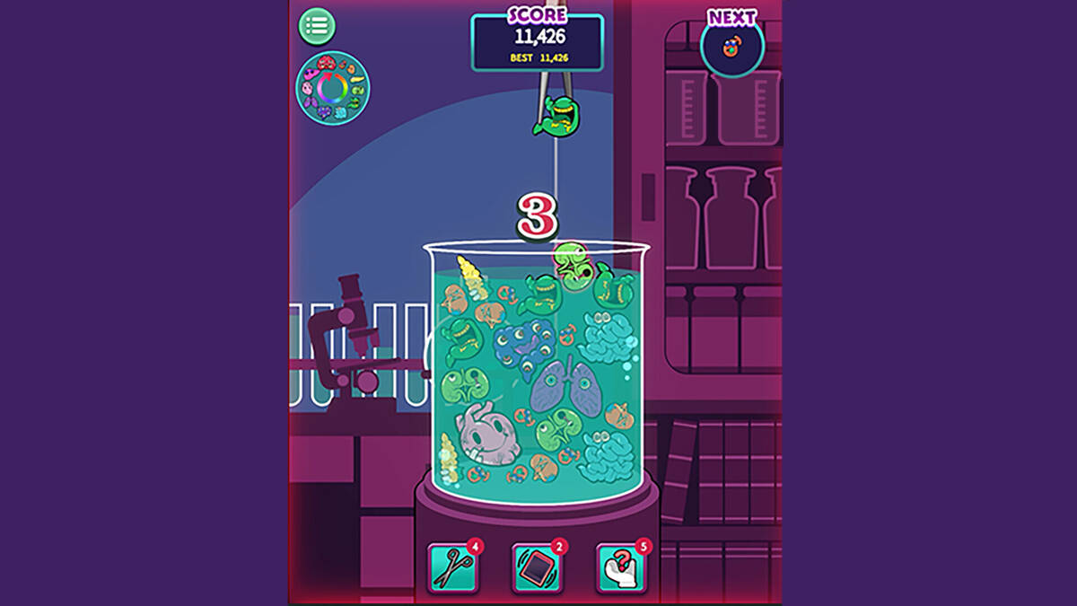 Скриншот 5 к игре 臓器ゲーム-MergePuzzle-