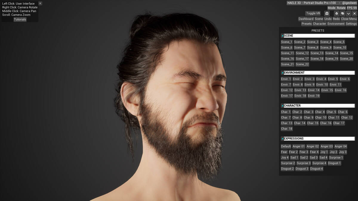 Скриншот 8 к игре HAELE 3D - Portrait Studio Pro - Drawing References