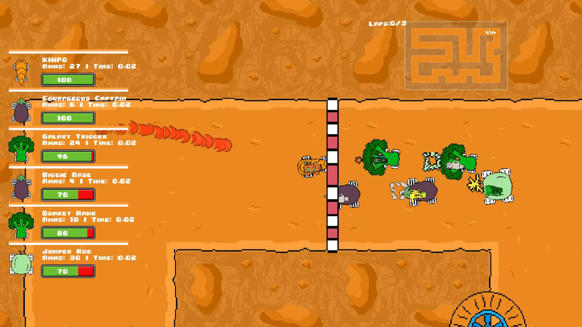Скриншот 5 к игре Veg out Crew 2D Racer