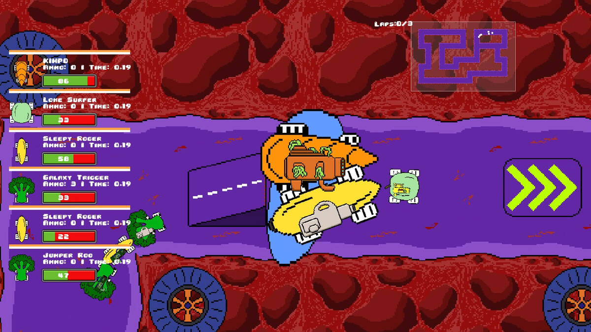 Скриншот 6 к игре Veg out Crew 2D Racer