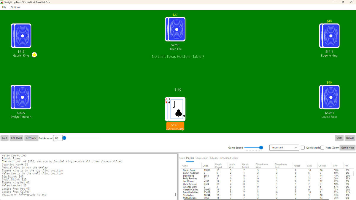 Скриншот 5 к игре Straight Up Poker SE