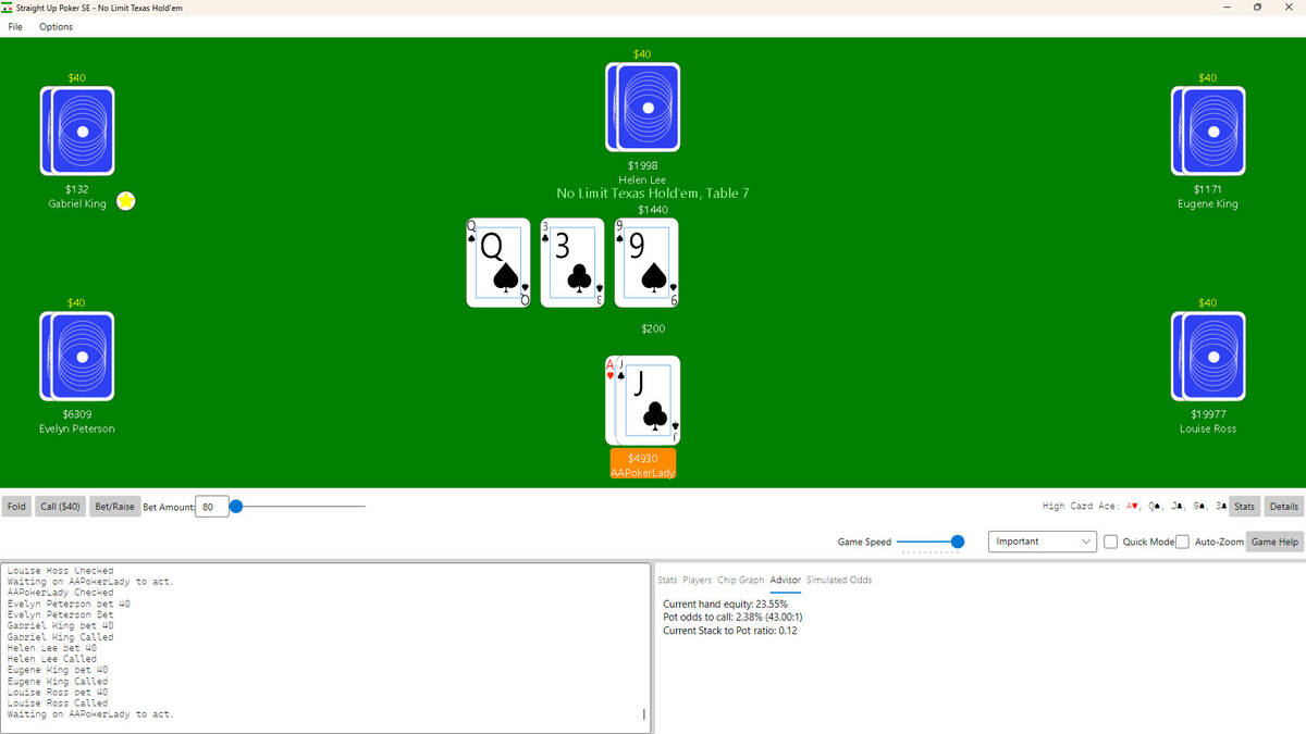 Скриншот 6 к игре Straight Up Poker SE