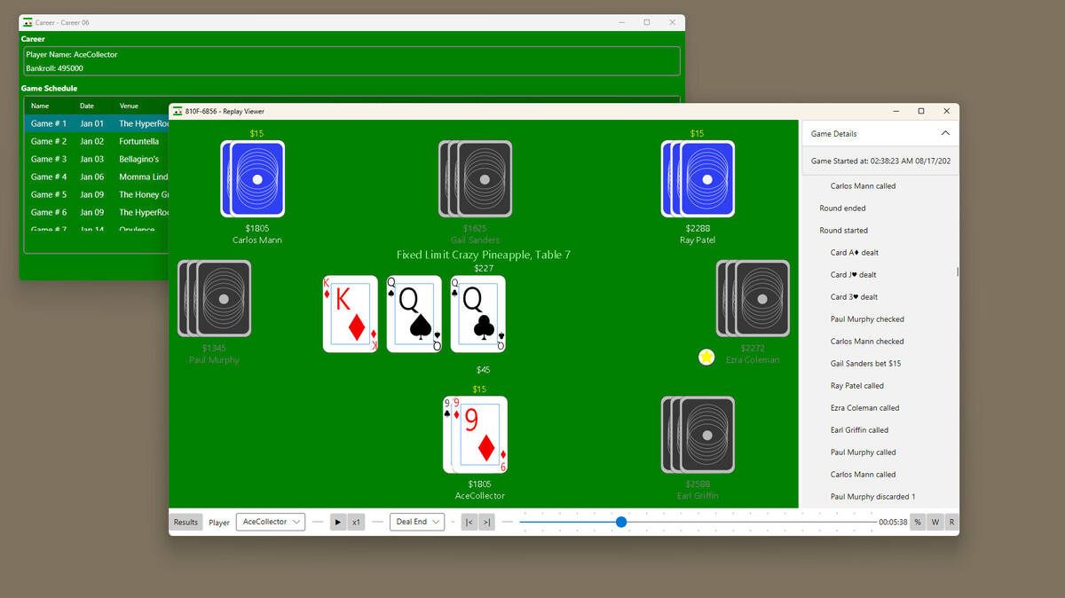 Скриншот 8 к игре Straight Up Poker SE