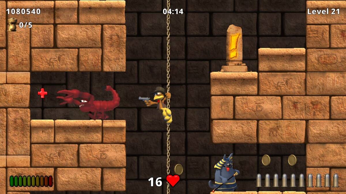 Скриншот 5 к игре Moorhuhn Jump and Run 'Traps and Treasures 3'