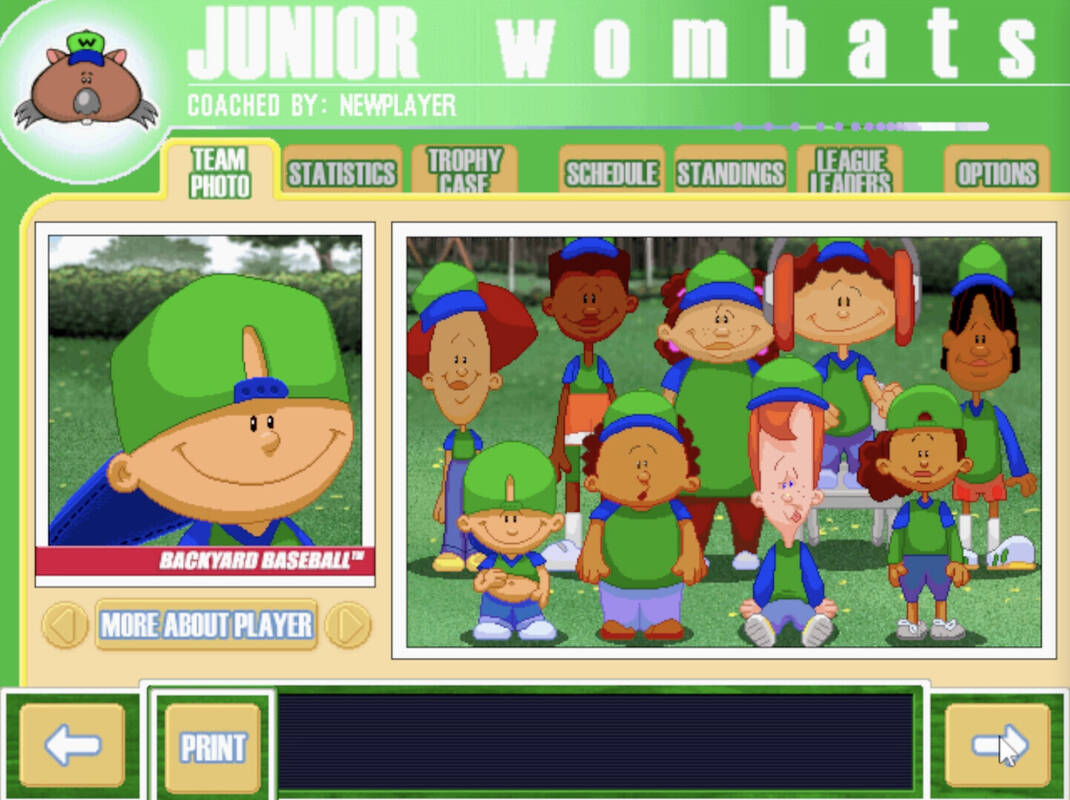 Скриншот 5 к игре Backyard Baseball '01