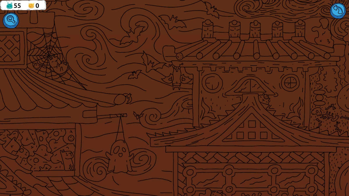 Скриншот 5 к игре Hidden Capybaras with Orange and Pumpkins: Spooky Halloween Edition