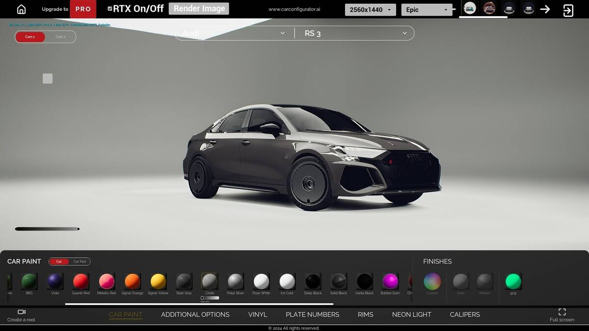 Скриншот 5 к игре Realistic 3D Car Configurator