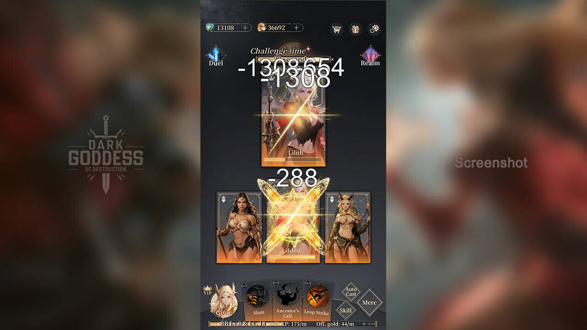 Скриншот 5 к игре Dark Goddess of Destruction: Idle
