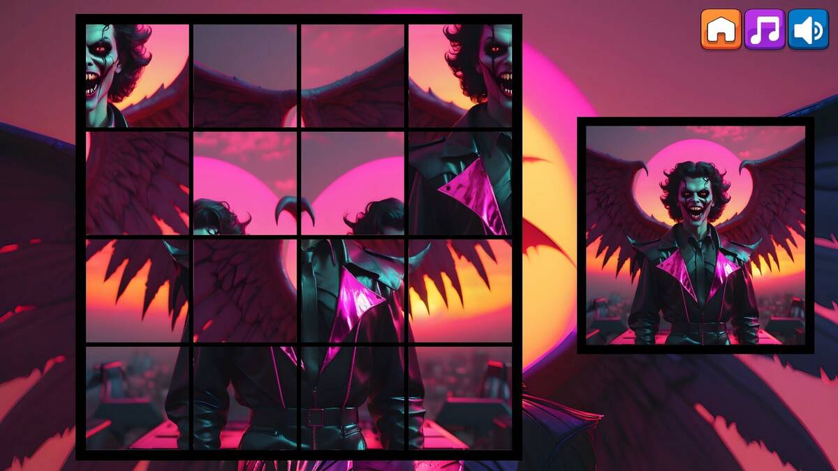 Скриншот 5 к игре OG Puzzlers: Synthwave Vampires