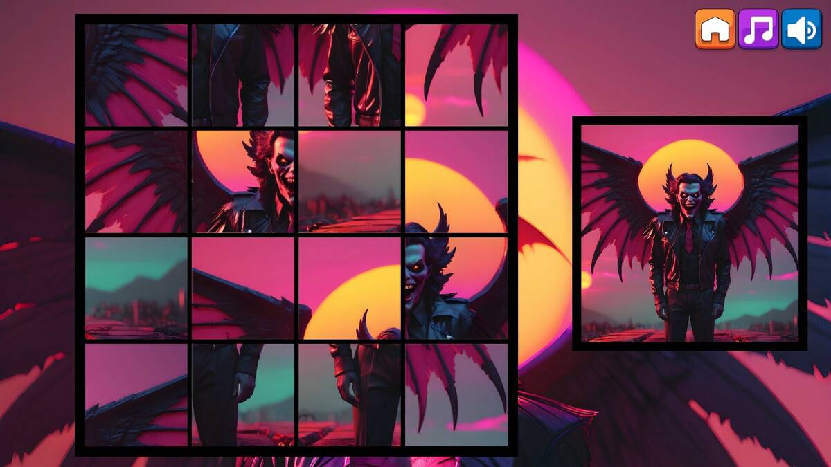 Скриншот 6 к игре OG Puzzlers: Synthwave Vampires