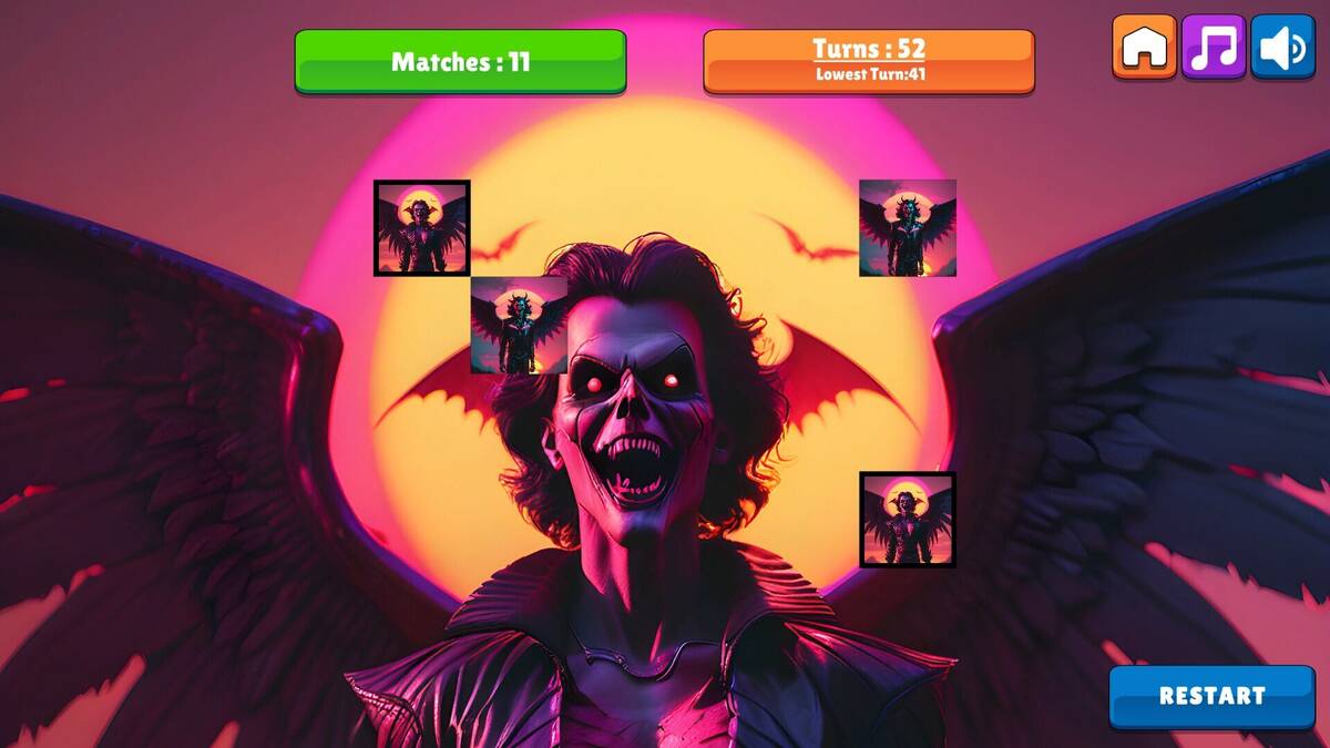Скриншот 6 к игре OG Memory: Synthwave Vampires