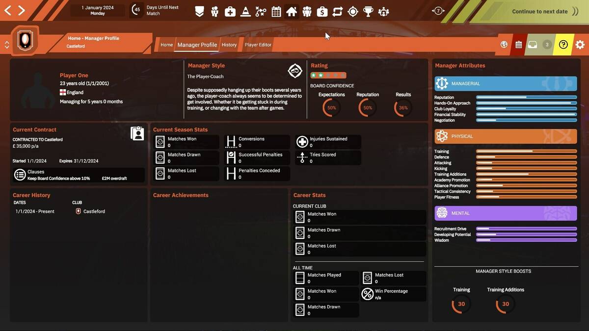 Скриншот 5 к игре Rugby League Team Manager 4