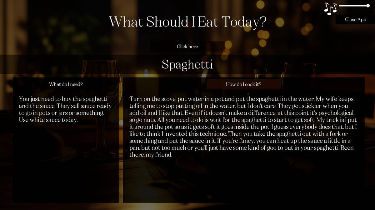 Скриншот 5 к игре What Should I Eat