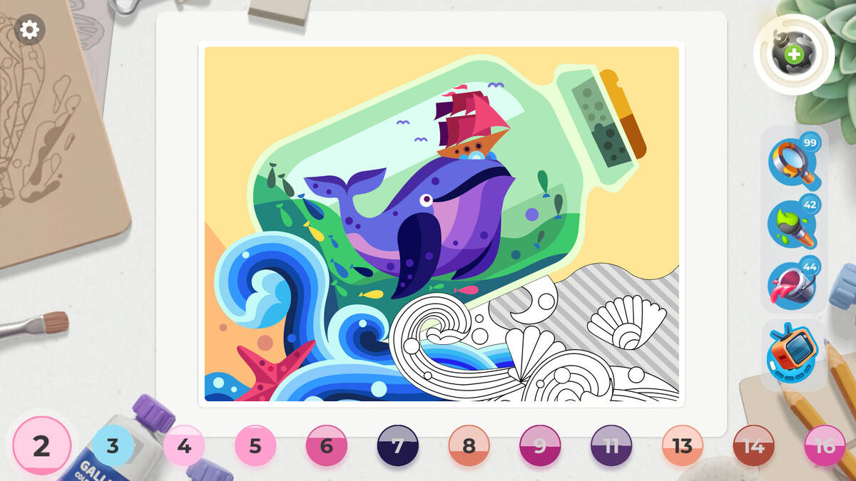 Скриншот 5 к игре Gallery: Coloring book & decor