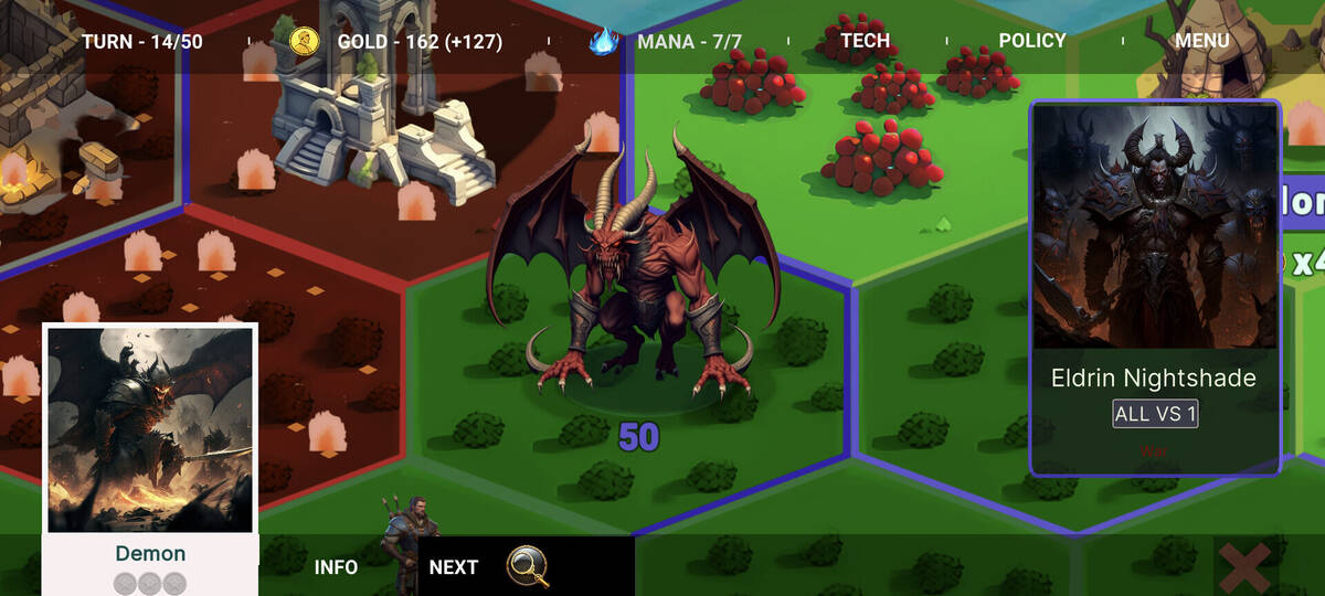 Скриншот 7 к игре Magic And Dragons : 4X Battle