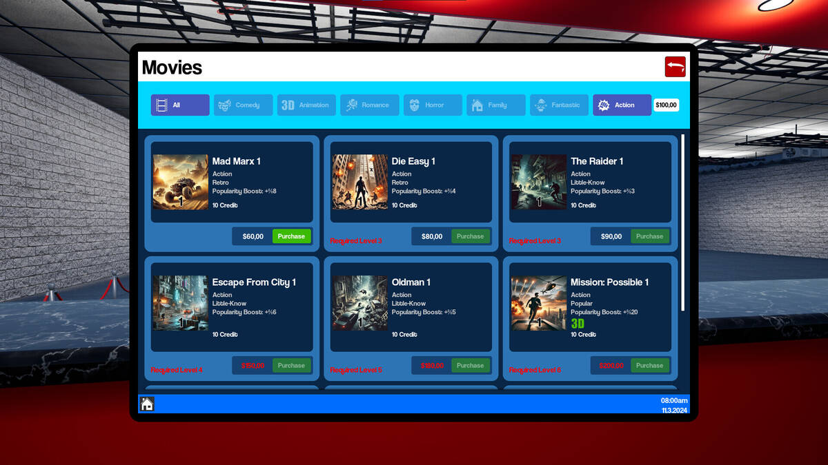 Скриншот 7 к игре Cinemaster Cinema Simulator