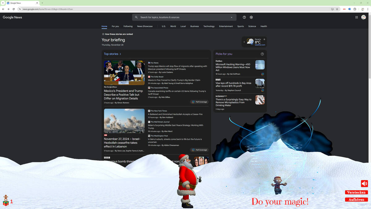 Скриншот 5 к игре Santa Gamepaper