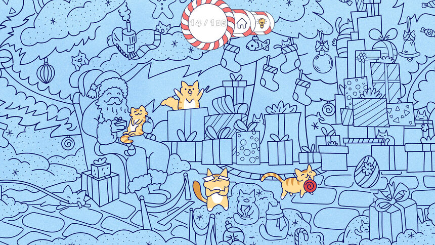 Скриншот 6 к игре Cats Visiting Christmas Town