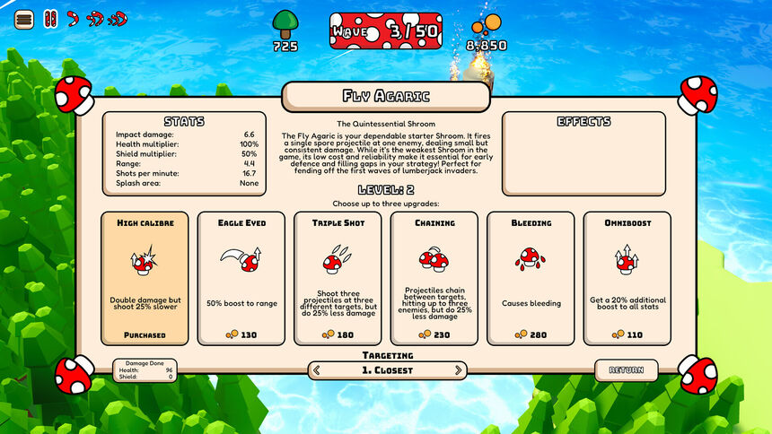 Скриншот 5 к игре Shrooms! Tower Defence