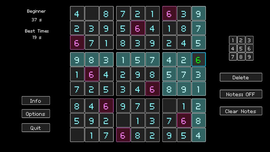 Скриншот 5 к игре Simple Sudoku